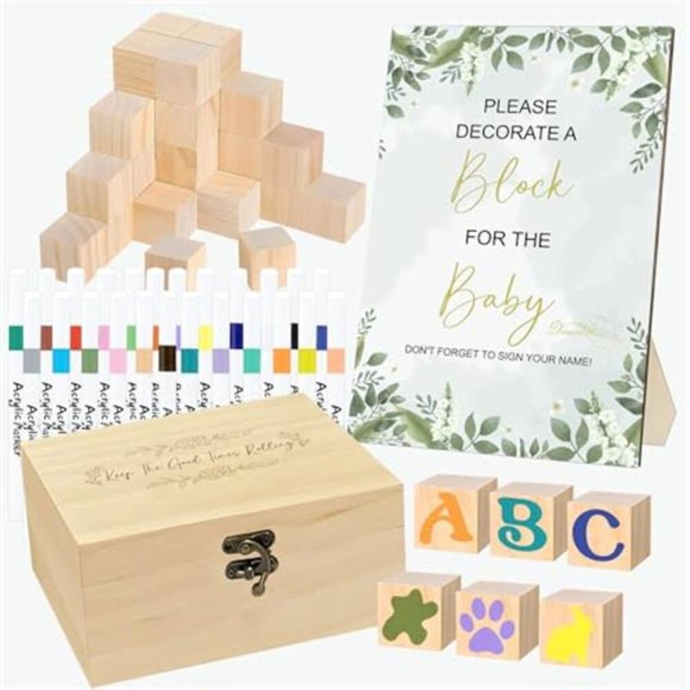 78 PCS Baby Shower Games Kit Fun Gender Reveal Party Ideas Boy Girl Activities